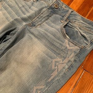 American Eagle Jeggings with White Stitching